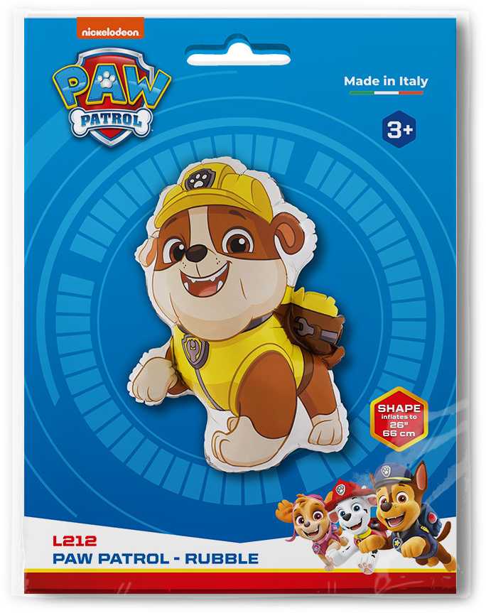 Folinis balionas „Paw Patrol“ su rubberais, 66 cm