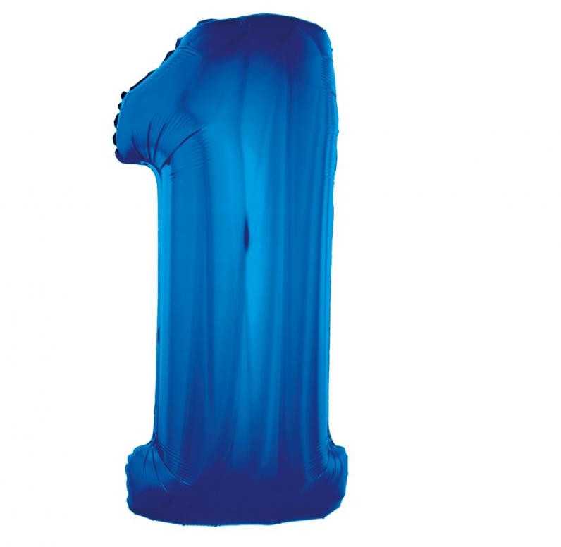 GoDan Foil Balloon Number 1 Mėlyna Godan
