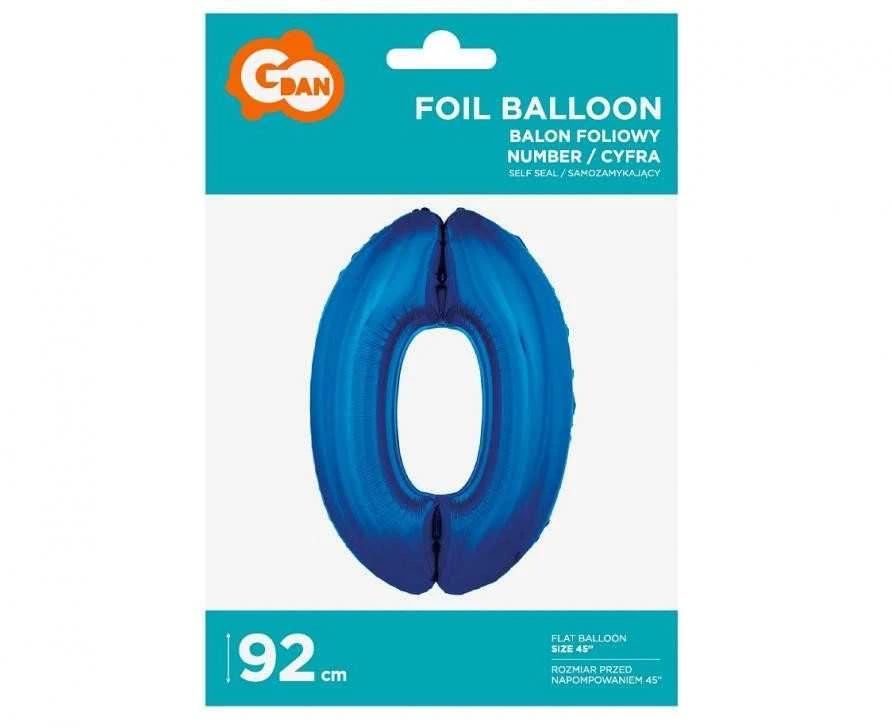 GoDan AST. FOLIJOS BALIONAI, SKAIČIAI 0-9, MIX spalvos, HELIS, 91 cm