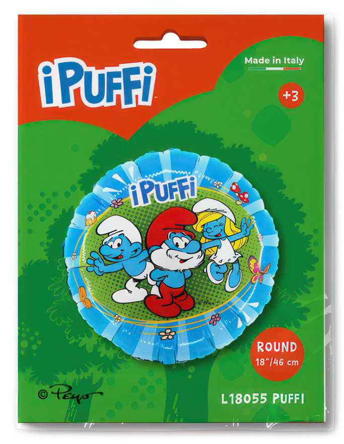Folinis balionas „Smurfs Fun“, 46 cm