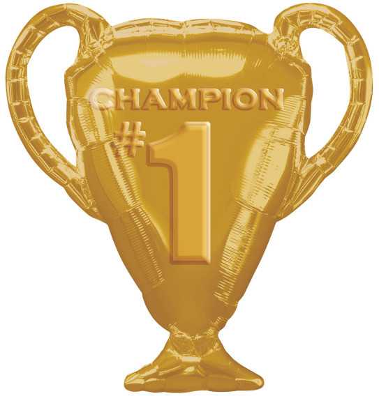 Folinis balionas „Sport Gold Trophy“, 71 cm, auksinis trofėjus