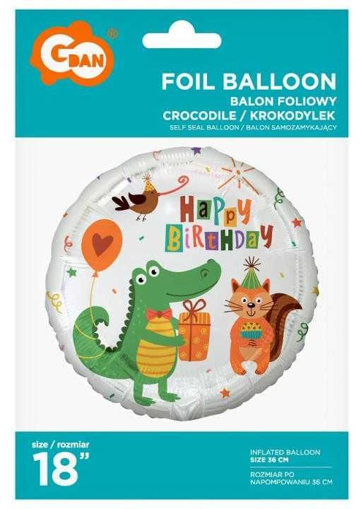 GoDan Folijos balionas 18" krokodilas su prez.FG-OBKP 49272
