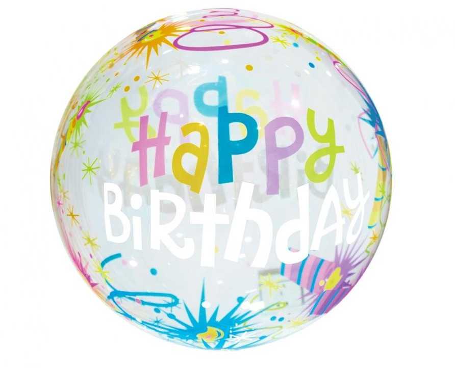 GoDan Balon kryształowy 18"HappyBirthday KR-18HS 43249