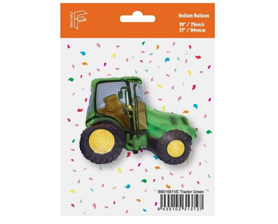 Folinis balionas „Tractor Žalias“, 94 cm