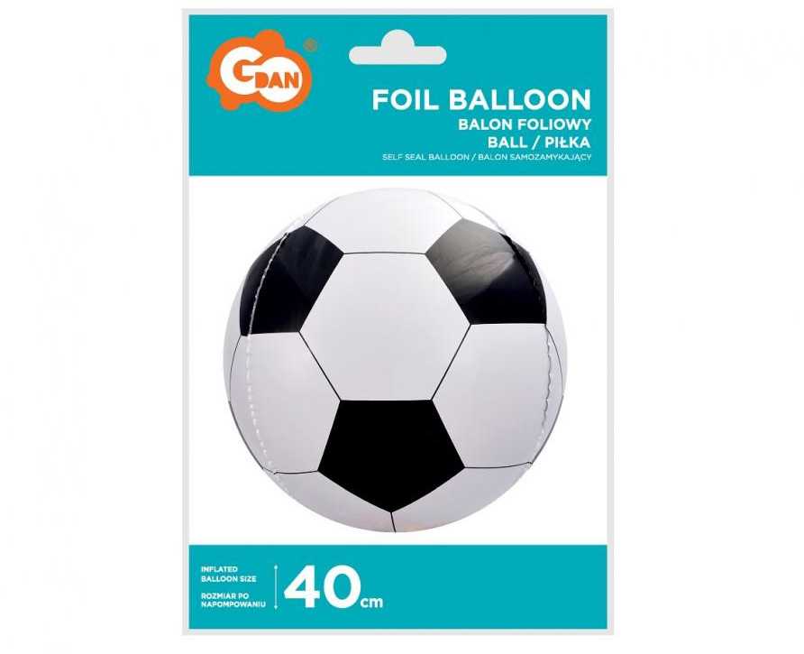 GoDan Balon foliowy 16" Kamuolys balta ir-juoda BK-HPK 20097