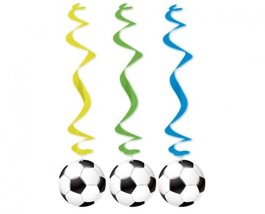 GoDan Dekoracja wiszšca Futbolo kamuolys 3 vnt. PF-DWPN 70344