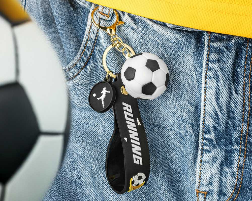 FUTBOLO 3D raktų pakabukas