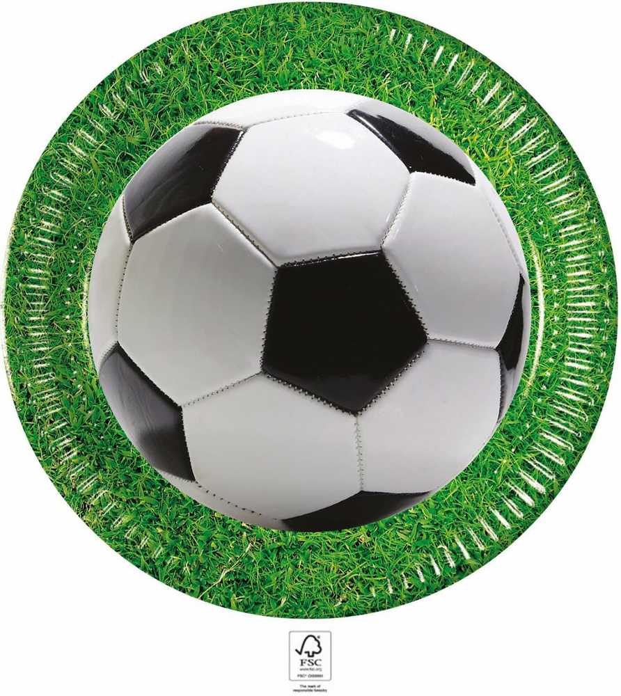 GoDan Popieriniai plokštės Futbolas partija 23cm 8vnt