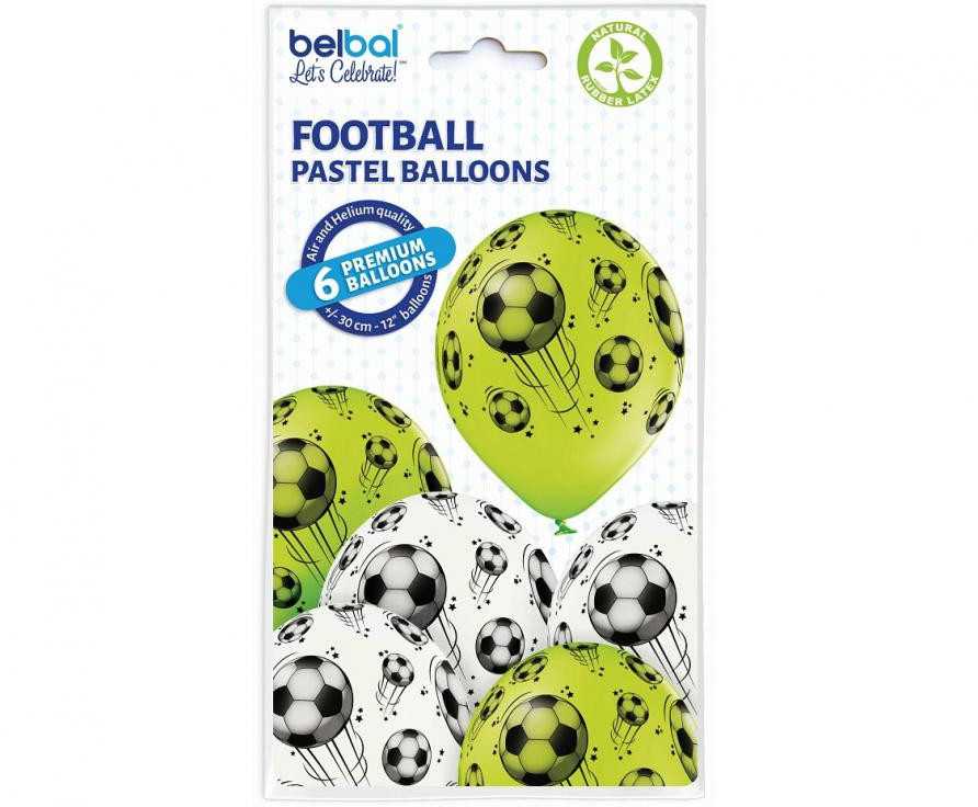 Futbolo balionai Futbolo balionai, 6 vnt. 12 colių (30 cm)