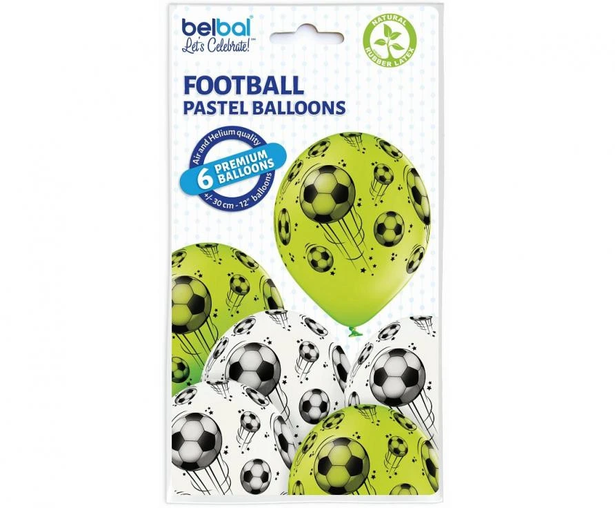 Futbolo balionai Futbolo balionai, 6 vnt. 12 colių (30 cm)