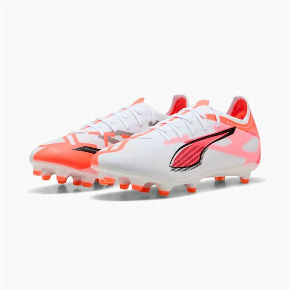 Carruzzo PUMA Ultra 5 Match FG/AG Futbolas Unisekso stiliaus Oranžinė, Balta