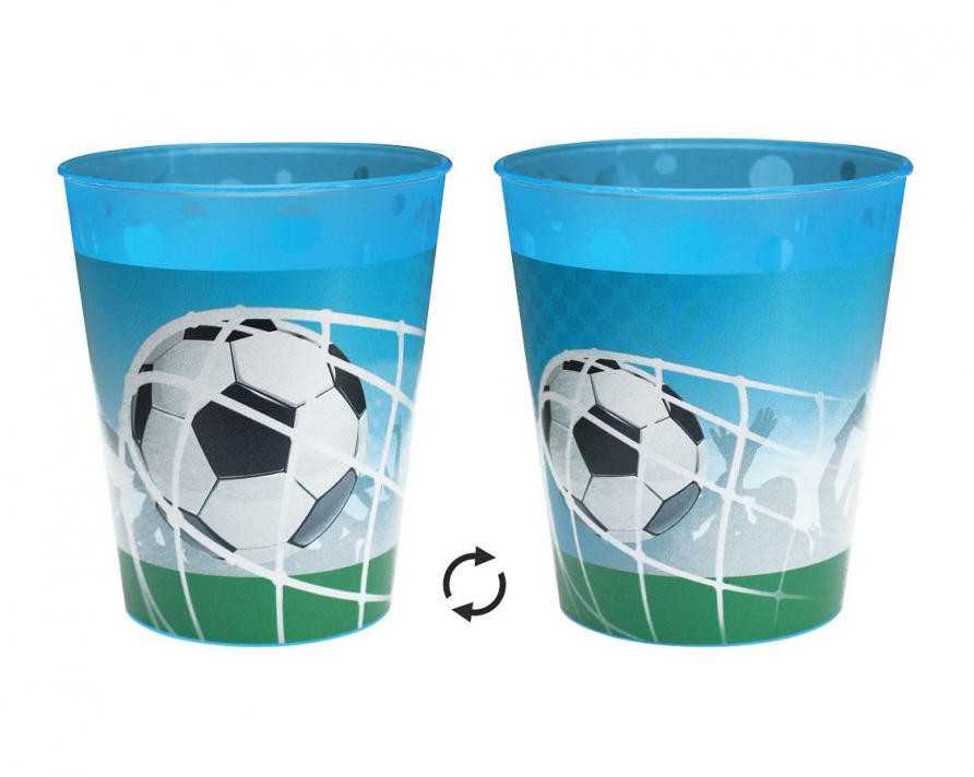 Futbolo gerbėjų mikro plastiko puodelis, 250 ml