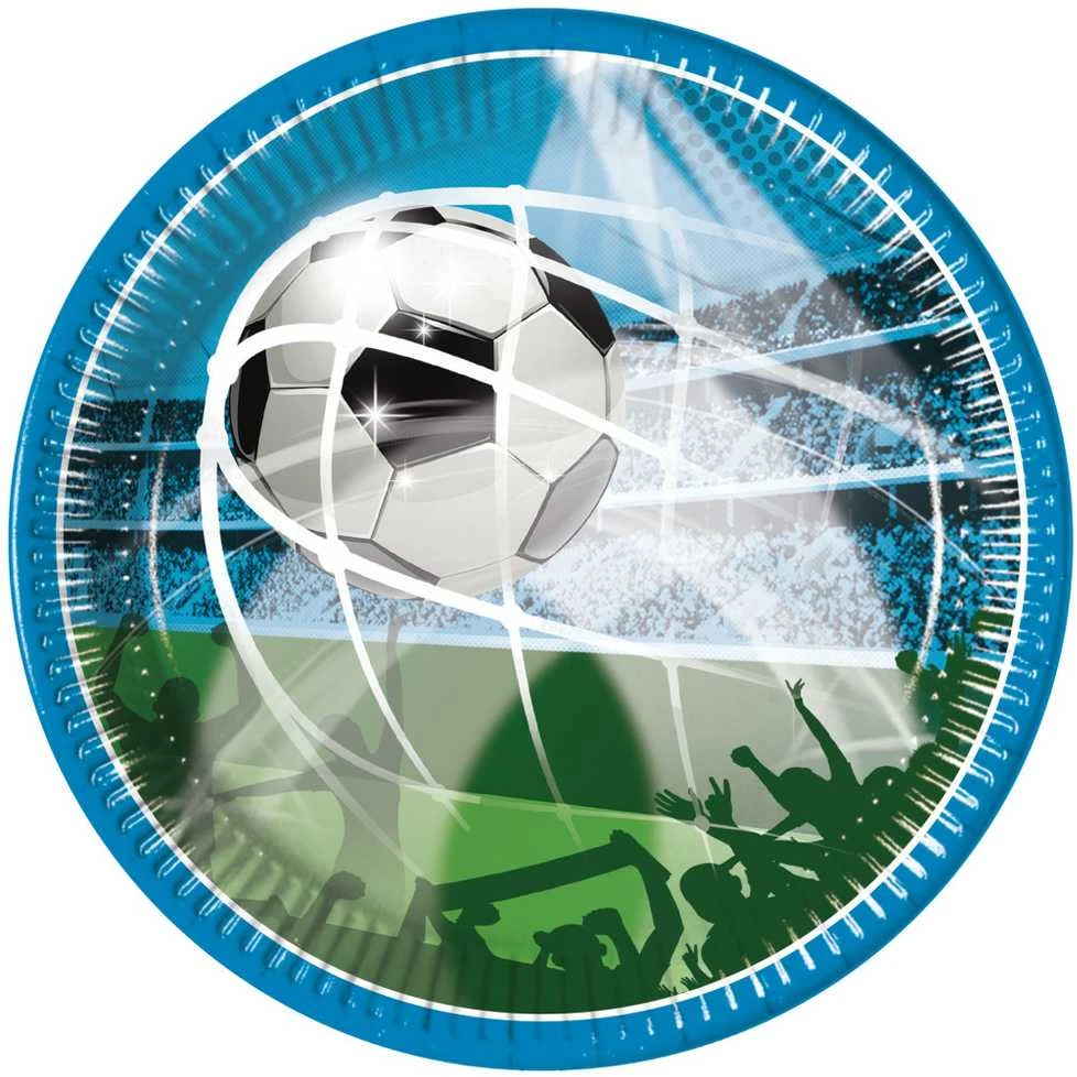GoDan Popierinės Lėkštės Futbolo Fanai 20 cm 8 vnt