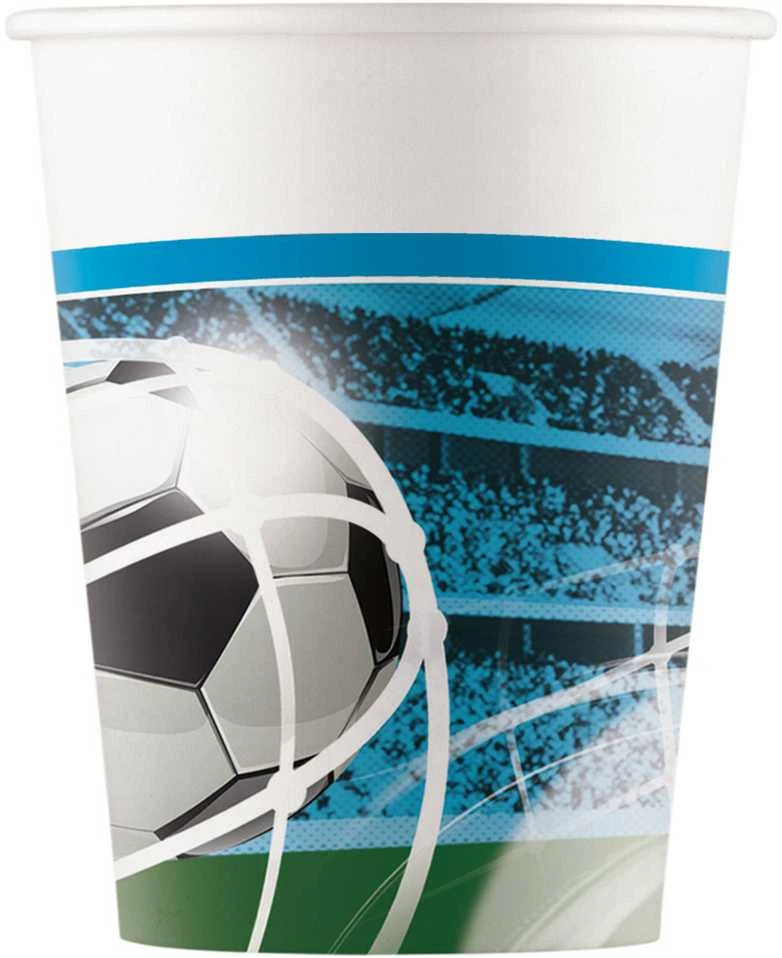 Procos2 Popieriniai puodeliai futbolui 200ml 8 vnt.