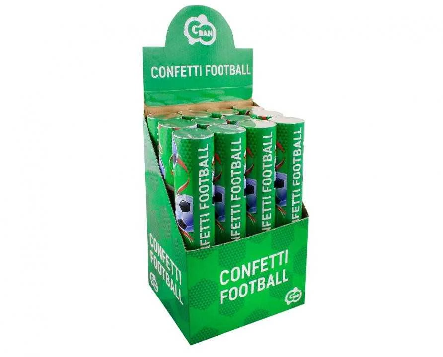 Pripučiamas konfeti futbolo kamuolys „GoDan“, 30 cm