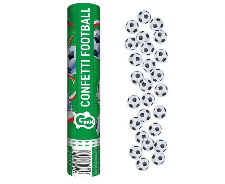 Pripučiamas konfeti futbolo kamuolys „GoDan“, 30 cm