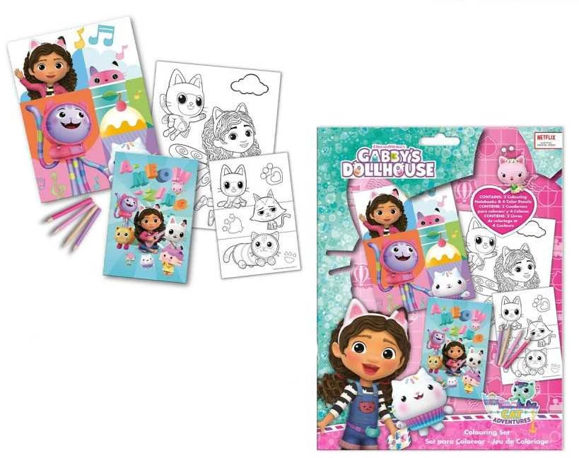 Kids Euroswan - Akcesoria licencyjne Kids Euroswan - Priedai licencyjne Spalvinimo rinkinys 6 kreidelės + lipdukai g