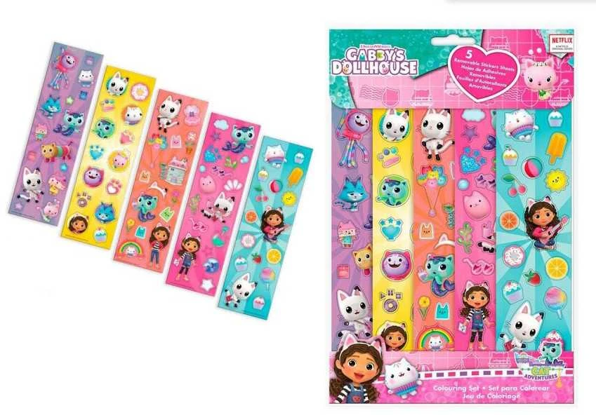 Kids Euroswan - Akcesoria licencyjne „Gabby's Dollhouse“ lipdukų rinkinys