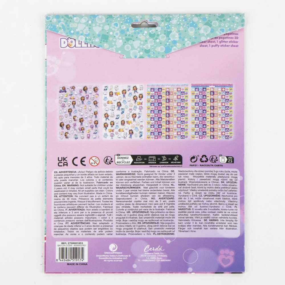 CERDÁ Gabbys Doll House stickers set