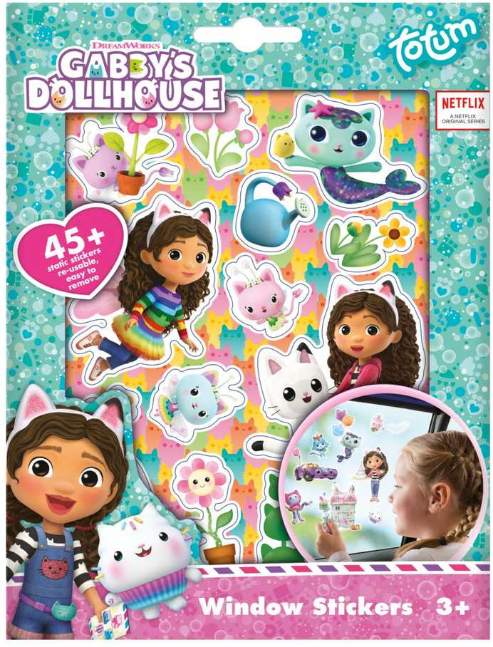 TOTUM GABBY'S DOLLHOUSE langų lipdukai, 420427