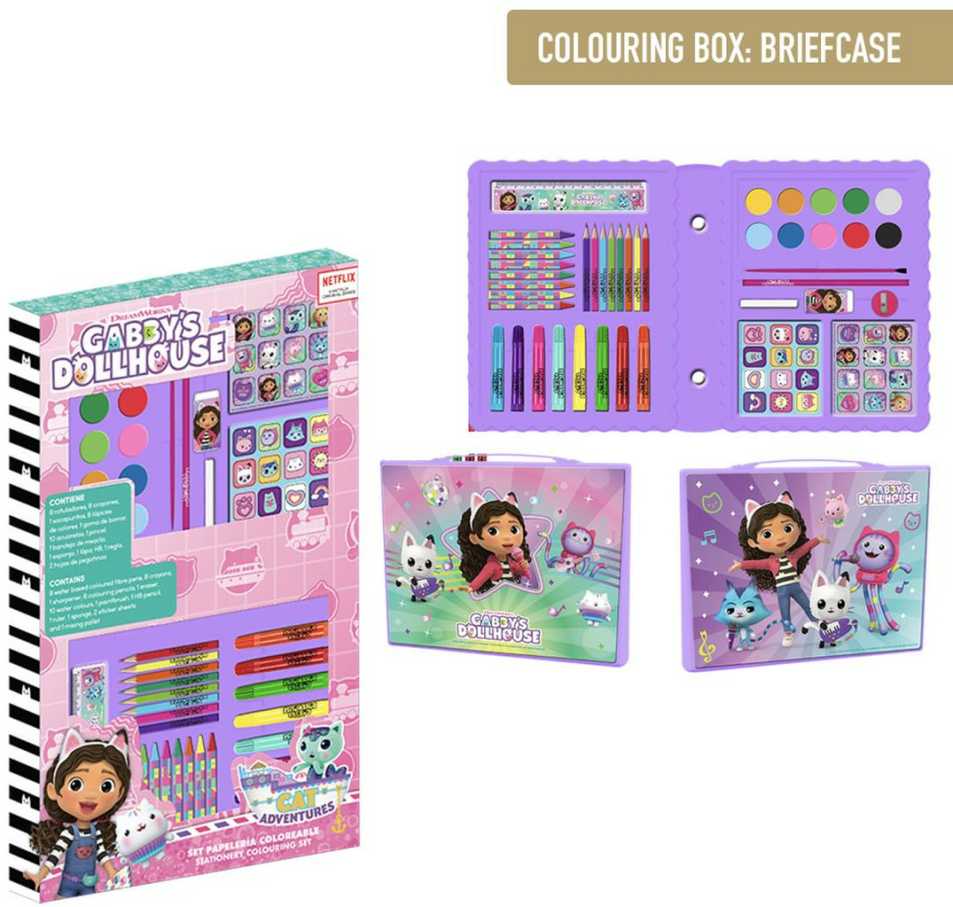 Gabby's Dollhouse CERDÁ Gabbys Doll House colouring stationery set