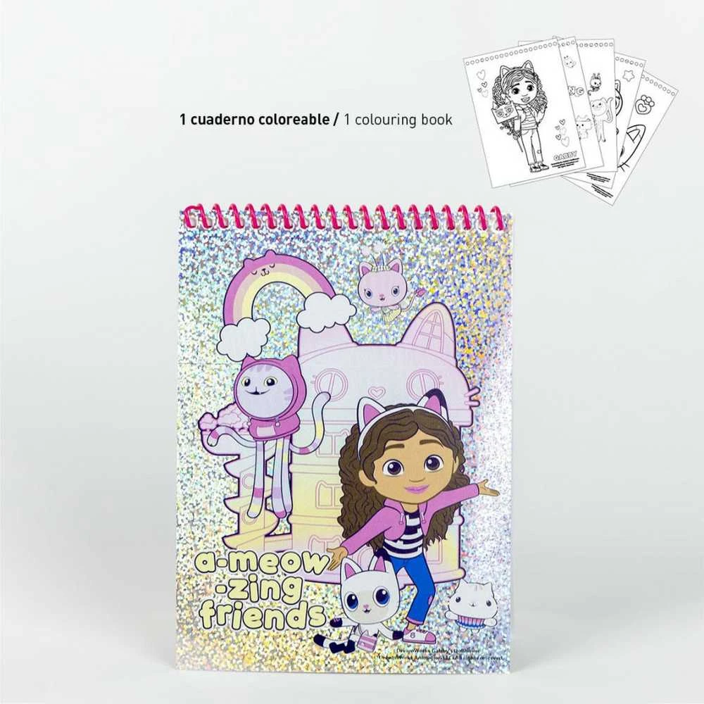 CERDÁ Gabbys Dollhouse colouring stationery set