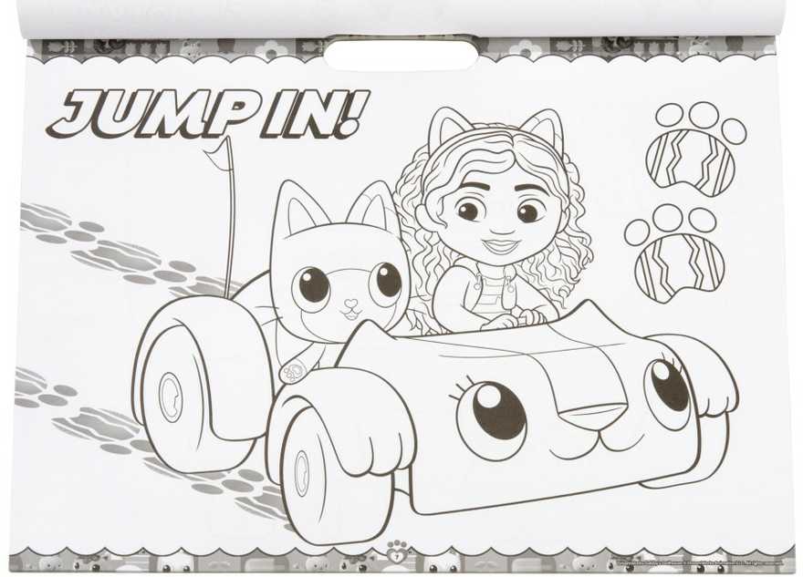 Gabby's Dollhouse Cats spalvinimo ir veiklos rinkinys