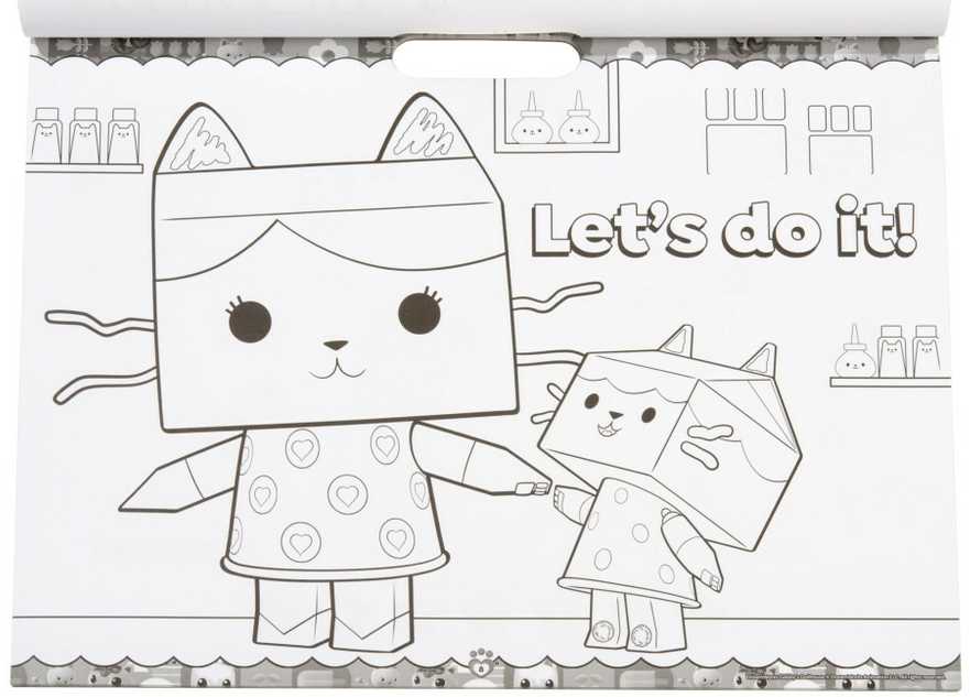 Gabby's Dollhouse Cats spalvinimo ir veiklos rinkinys