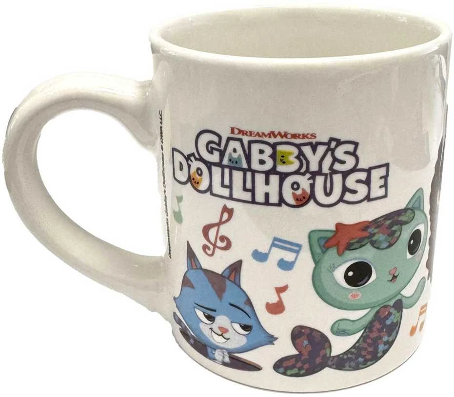 Gabby's Dollhouse Music porcelianinis puodelis 235 ml (8 oz) dovanų dėžutėje