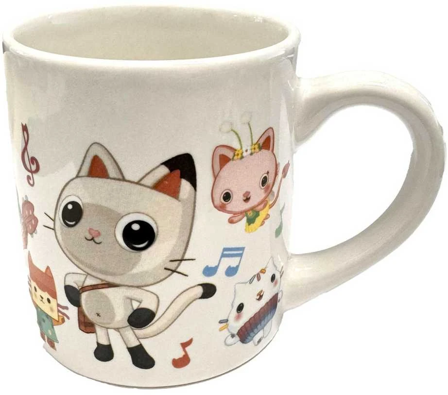 Gabby's Dollhouse Music porcelianinis puodelis 235 ml (8 oz) dovanų dėžutėje