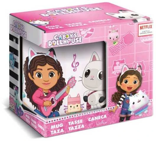 Gabby's Dollhouse Music porcelianinis puodelis 235 ml (8 oz) dovanų dėžutėje