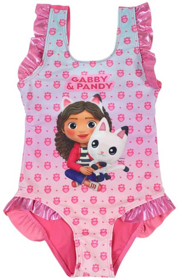 Gabby's Dollhouse Pandy vaikiškas maudymosi kostiumėlio ir sarongo komplektas 3-4 metams / 98-104 cm