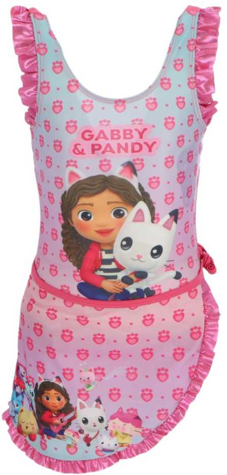 Gabby's Dollhouse Pandy vaikiškas maudymosi kostiumėlio ir sarongo komplektas 7-8 metų / 122-128 cm