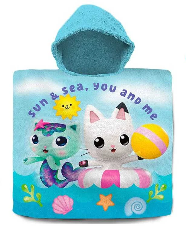 Kids Euroswan - Akcesoria licencyjne Gabby's Dollhouse pončas 60x120cm