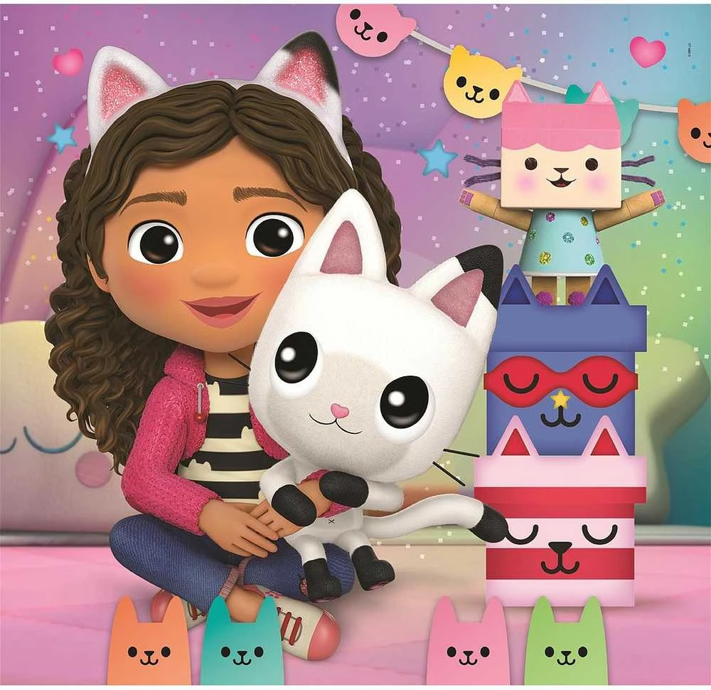Clementoni Dėlionė 3x48 vnt. - Gabby's Dollhouse