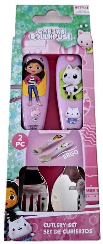 Gabby's Dollhouse Wonderland metalinis ergonomiškas stalo įrankių rinkinys - 2 dalys