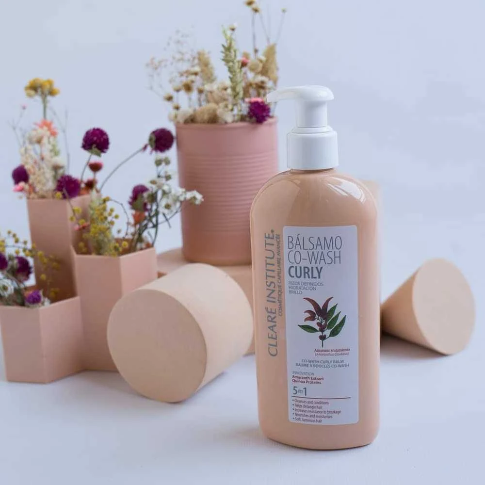 Clearé Institute Co-Wash Skirtas garbanotiems plaukams Skirtas garbanotiems plaukams Balm Defined Curls Moisturising Shine, 300 ml