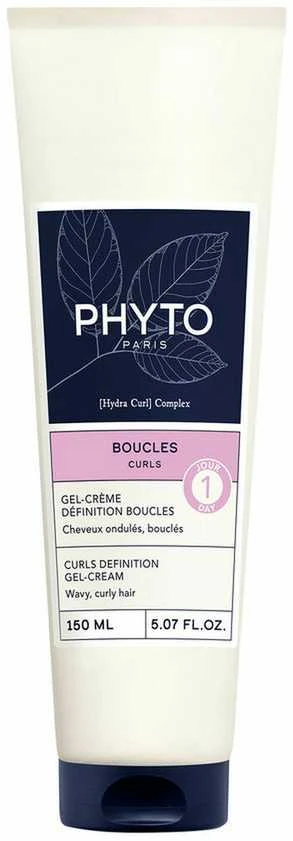 Phyto Rizos Curl Definition Gel-Kreminis drėkinantis kremas garbanotiems ir banguotiems plaukams, 150 ml