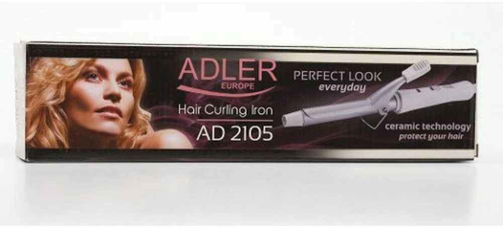 Adler | AD 2105 | Garantija 24 mėn. | Keraminė kaitinimo sistema | Vamzdelio skersmuo 19 mm | Kaitinimo lygių skaičius 1 | 25 W | Baltas