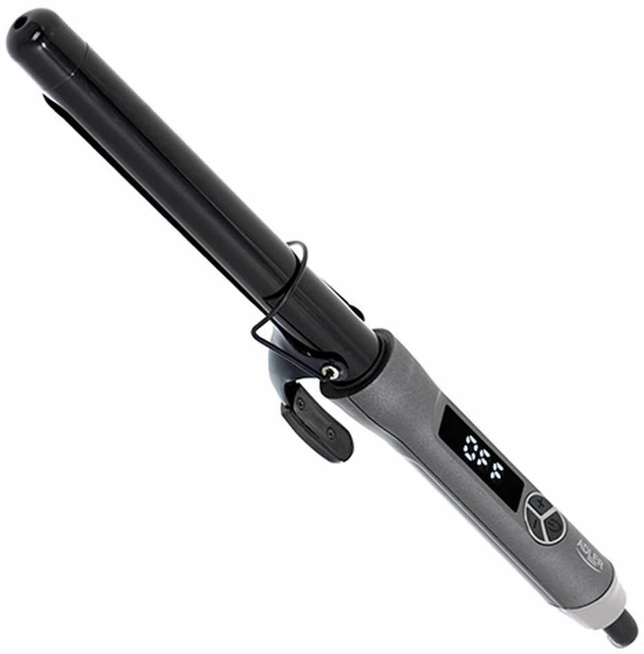 Adler | Hair Suktukas | AD 2114 | Ceramic heating system | Barrel diameter 25 mm | Temperature (max) 210 °C | Ekranas Digital | 60 W | Juodas