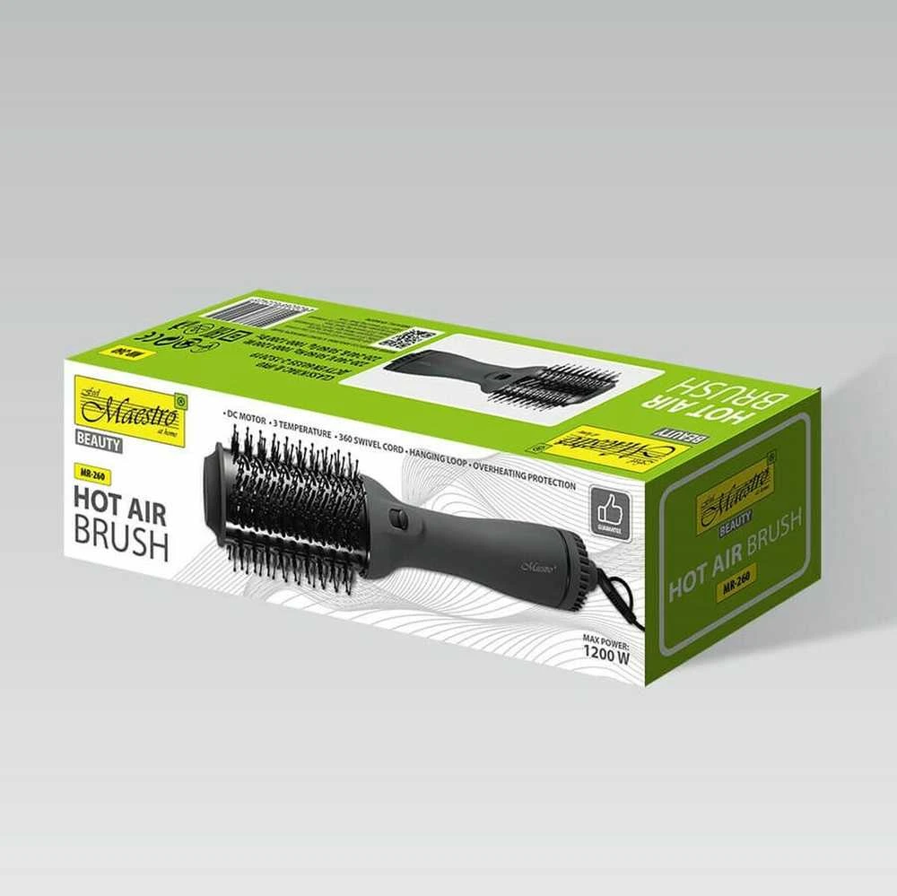 Plaukų džiovintuvas-brush 1200W MAESTRO MR-260