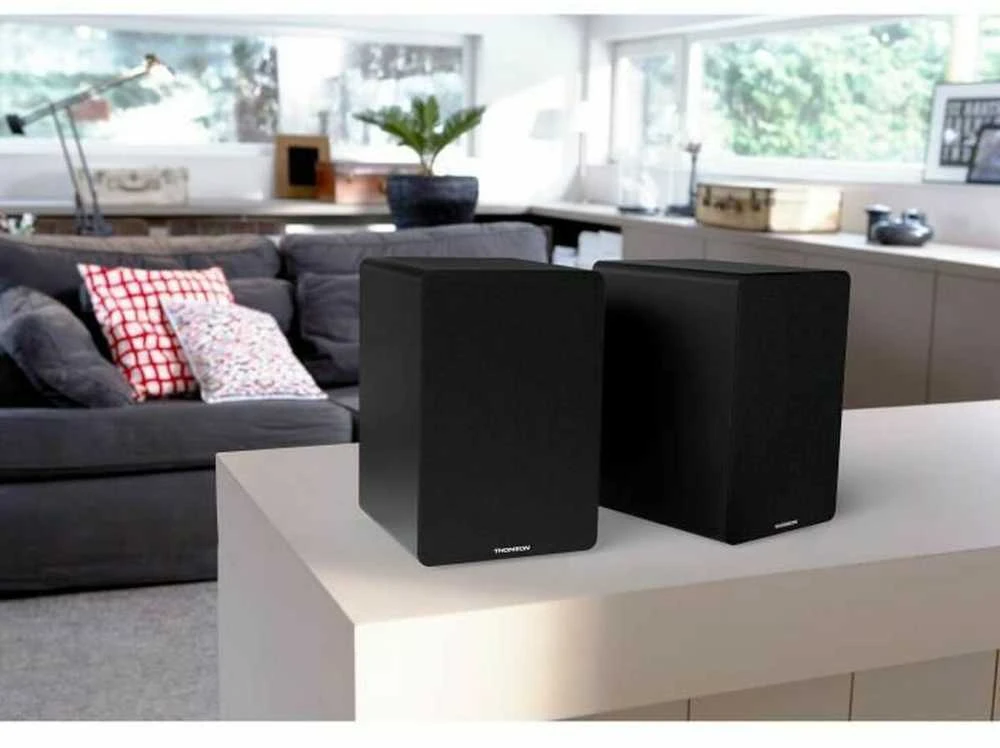 Kompiuterio kolonėlės Knygų Lentynos Garsiakalbiai Thomson Hifi 50W BT 5.0 Rca Juodi