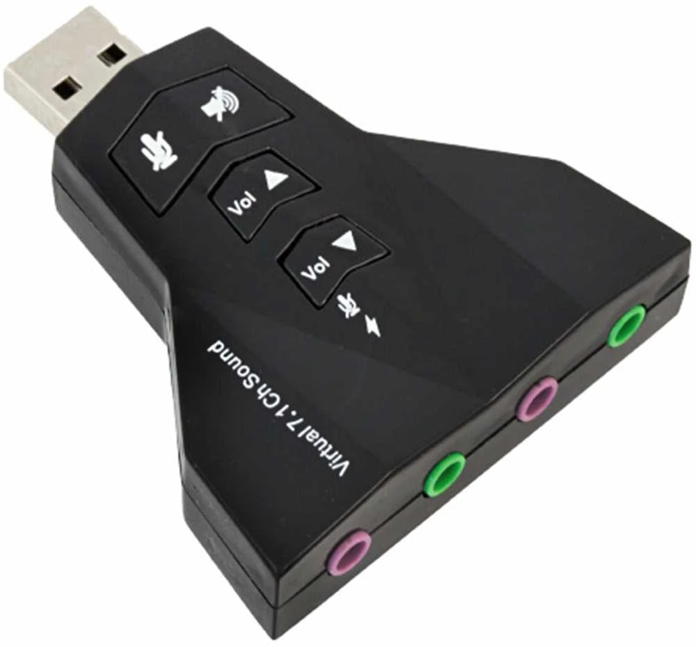 Ak103D Adapteris garso konverteris į USB 7.1 surround kanalus