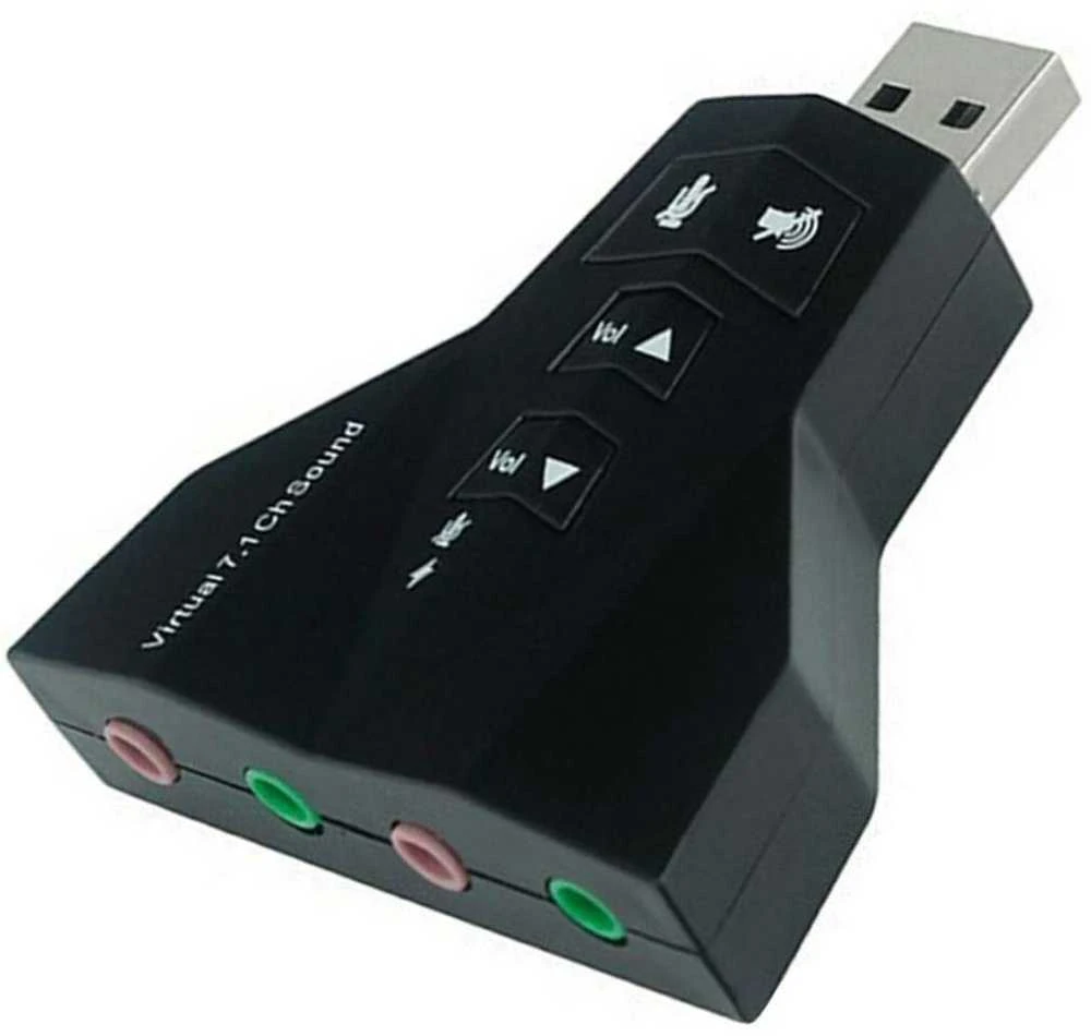 Ak103D Adapteris garso konverteris į USB 7.1 surround kanalus