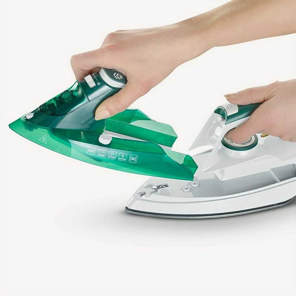 Severin BA 3261 iron Garų lygintuvas Ceramic soleplate 2400 W Baltas, Žalias