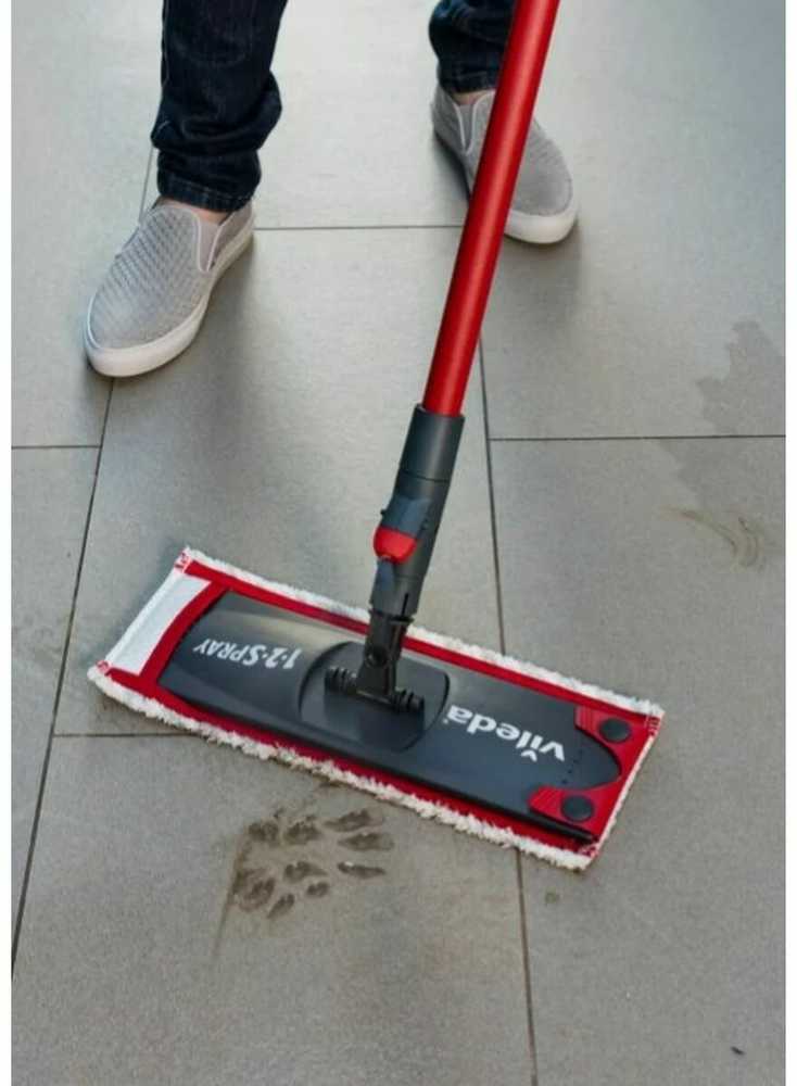 Grindų šepetys Vileda UltraMax 1-2 Spray su purkštuku