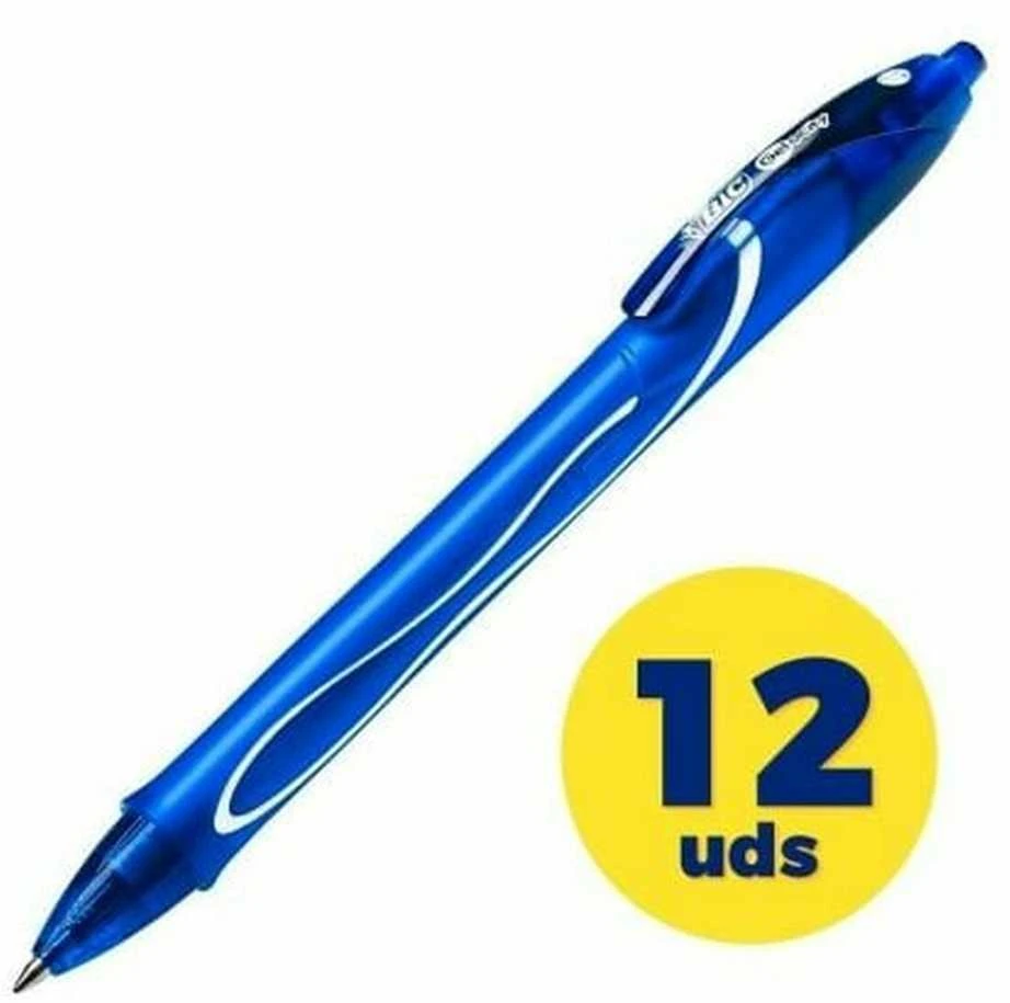 Bic Gelinis rašiklis Gel-Ocity Quick Dry, mėlynas, pakuotėje 12 vnt. 498303