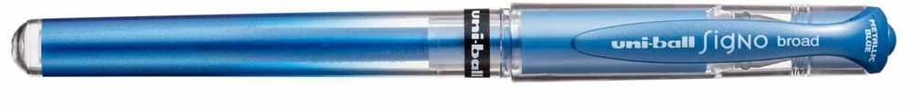 Uni-ball Signo Gel Ink Penne 4stk ( Met. Rožinė - Hvid - Met. Blå - Met. Violet)) UM-153 broad 1,0mm streg