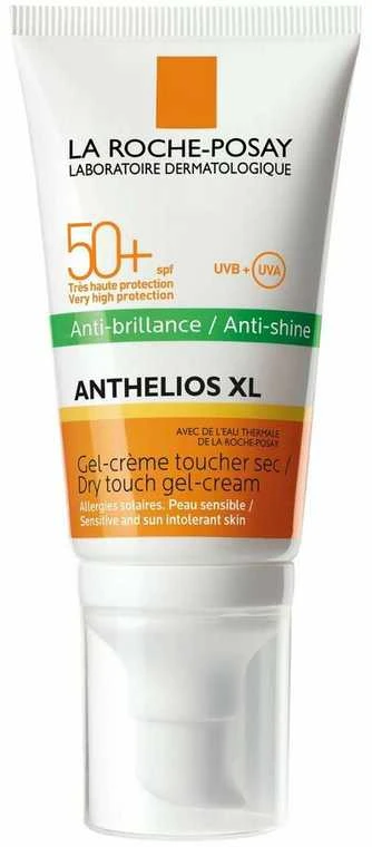 La Roche Posay Anthelios XL Anti-Shine Non-Perfumed Dry Touch Gel-Kreminis SPF 50+ apsauginis gelinis kremas jautriai veido odai, 50 ml