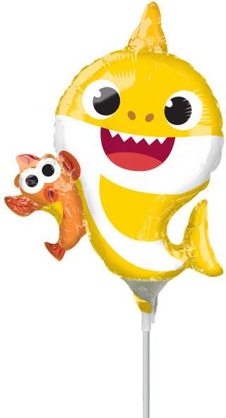 AMSCAN Baby Shark a30 mini formos folijos balionas laisvas 4076302